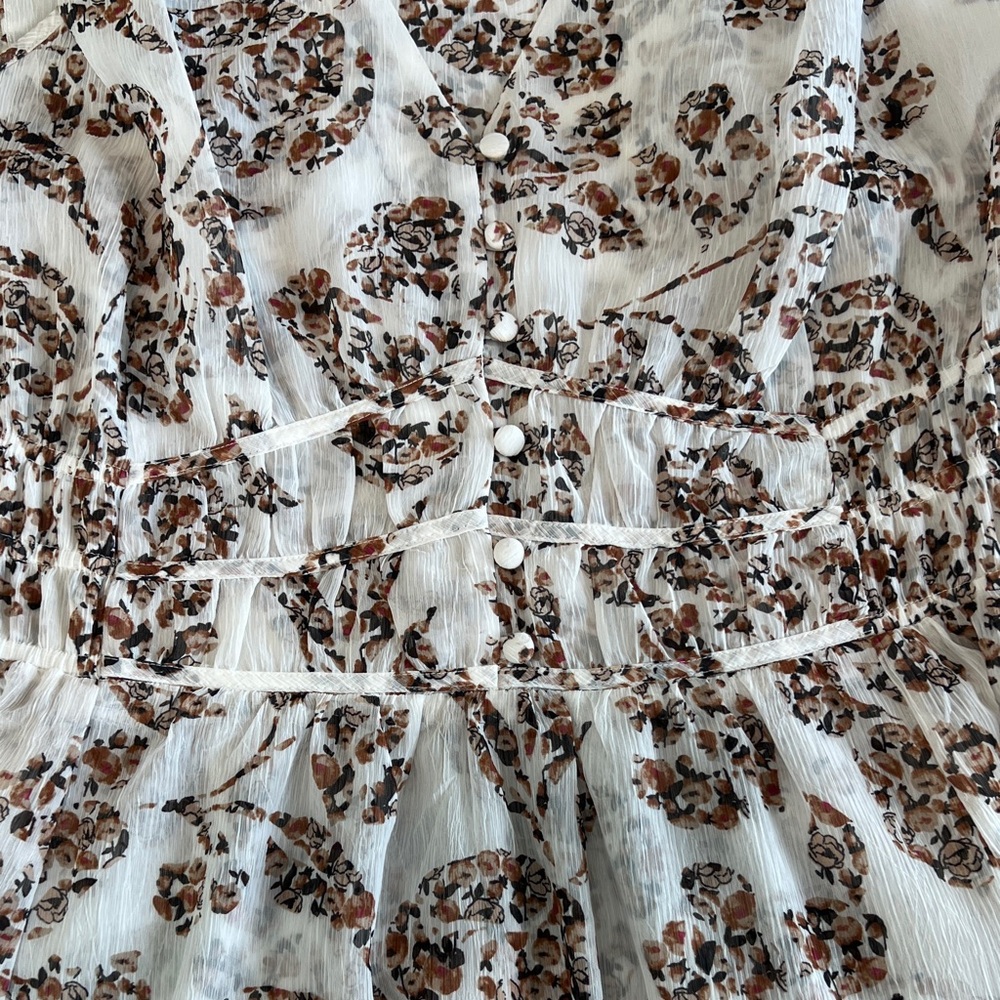White House Black Market Floral Sleeveless Dress - Size S - Picture 5 of 7